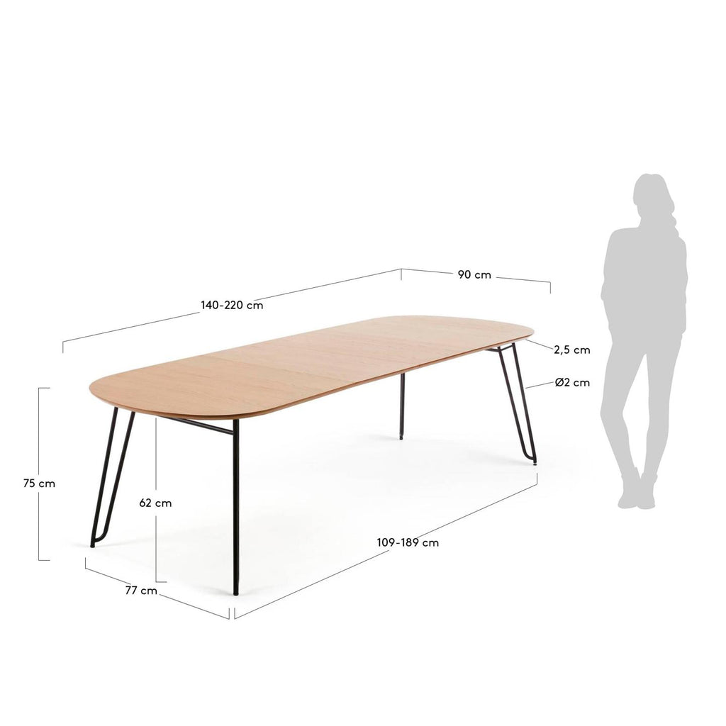Extendable table Novac 140 (220) x 90 cm