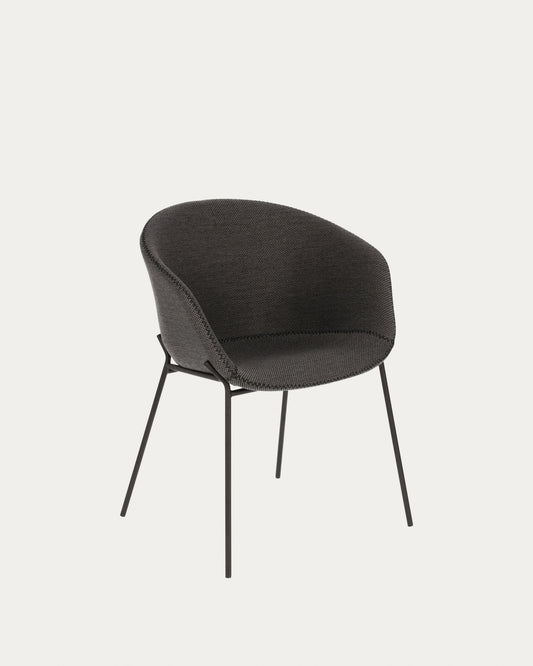 Dark grey Yvette armchair