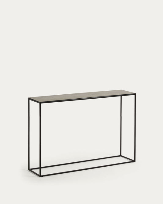 Rewena console table with porcelain top and steel structure, 110 x 75 cm