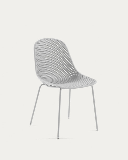 Quinby outdoor dining chair in white