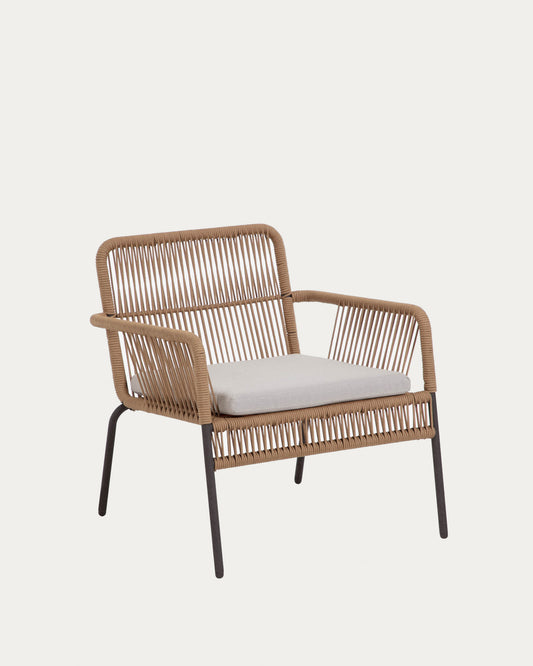 Samanta stackable armchair in beige cord