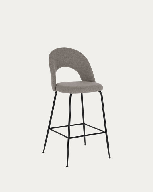 Mahalia light grey stool height 63 cm