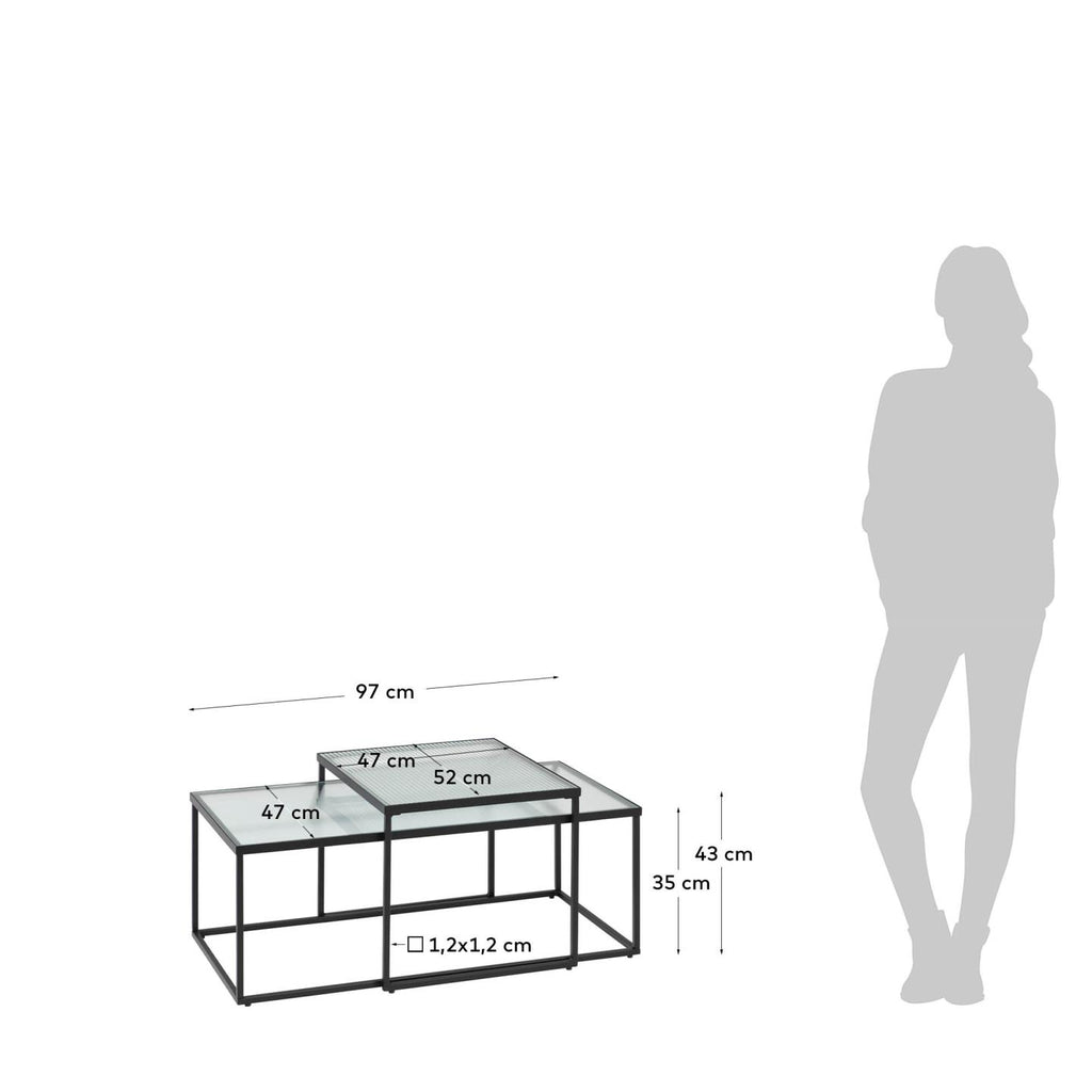 Akemi set of 2 coffee table