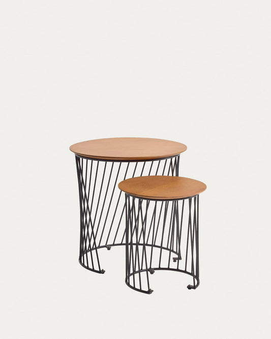 Leska set of 2 side tables Ø 50 / Ø 35 cm