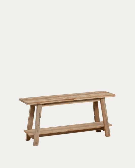 Safara solid recycled teak bench 100 cm