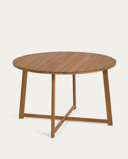 Dafne round garden table in solid acacia, Ø 120 cm FSC 100%