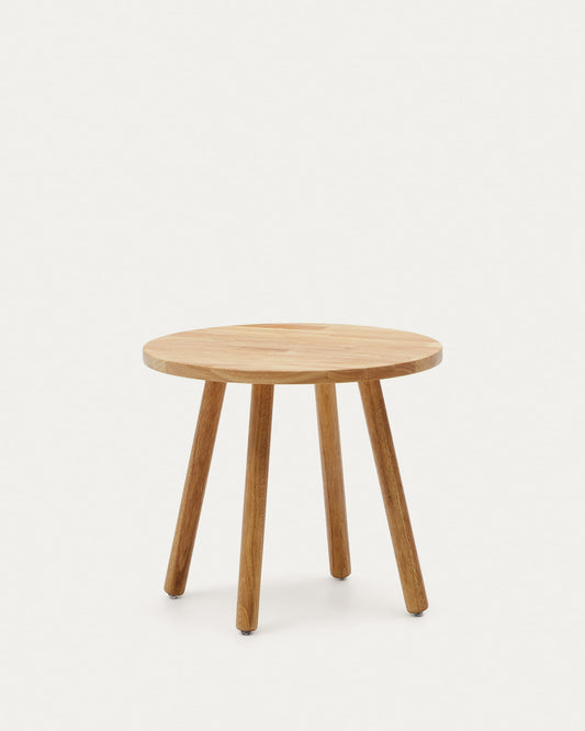 Round Dilcia kids table in solid rubber wood Ø 55 cm