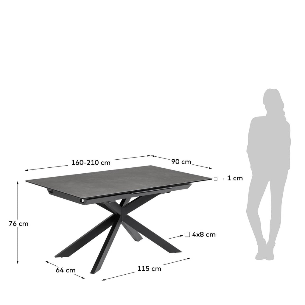Atminda extendable table 160 (210) x 90 cm porcelain