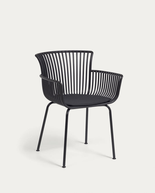 Surpika outdoor chair in black