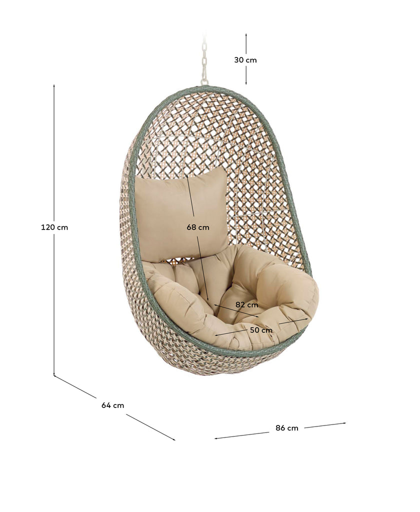 Cira multicoloured hanging chair