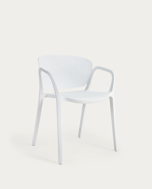 Ania stackable white garden chair