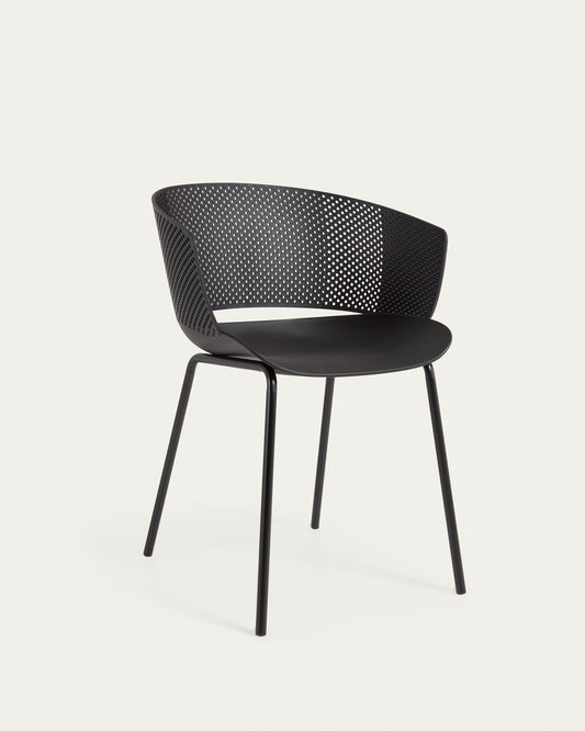 Yeray black garden chair