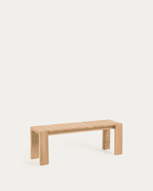 Victoire solid teak outdoor bench 135 cm