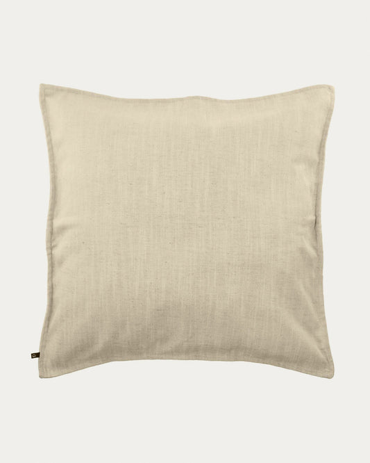 Blok cushion cover in white linen, 60 x 60 cm