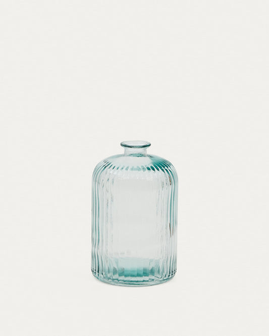 Large Marba bottle made of transparent recycled glass