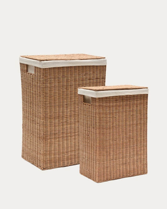 Indali set of 2 rattan baskets, 43 x 27 cm / 50 x 20 cm