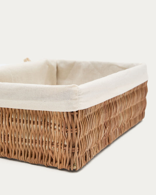 Indali set of 2 rattan baskets, 32 x 20 cm / 28 x 20 cm