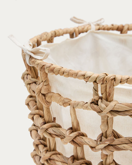 Dilam set of 2 natural fibre baskets, Ø 30 cm / Ø 38 cm