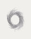 Bria luminous silver-coloured wreath, Ø 60 cm