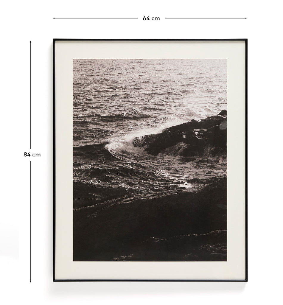 Zavira picture with photograph of waves 64 x 84cm