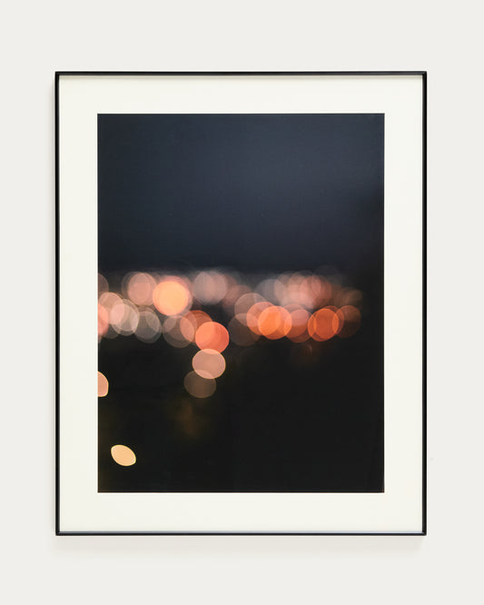 Zavira picture with photograph of Barcelona lights 80 x 100cm