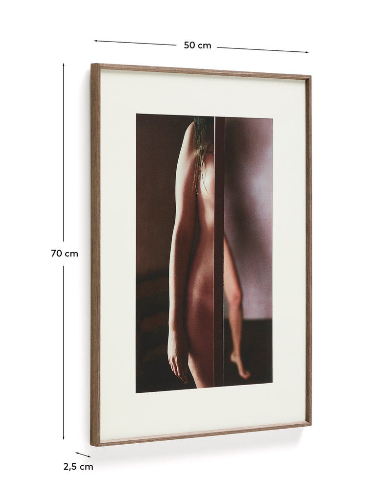 Zavira picture with photograph of female body 50 x 70cm