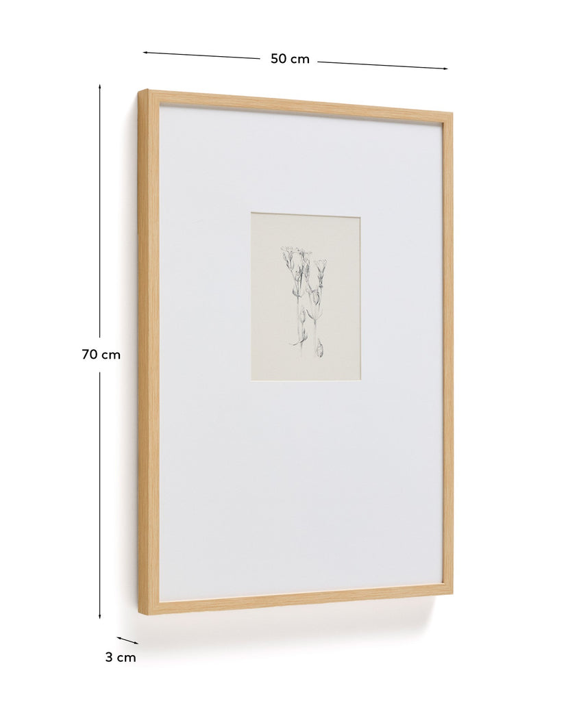 Lirena picture with botanical illustration 50 x 70cm