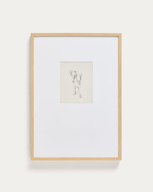 Lirena picture with botanical illustration 50 x 70cm