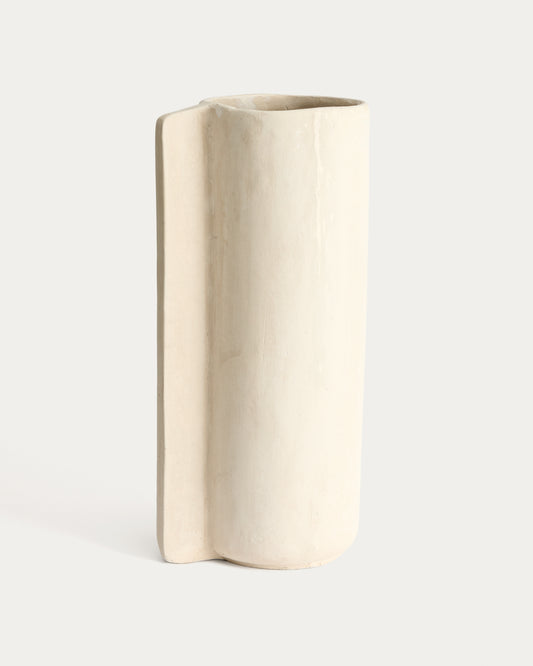 Mireni papier-mâché vase beige 67 cm