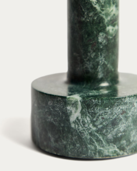 Zalvori green marble candle holder 13cm