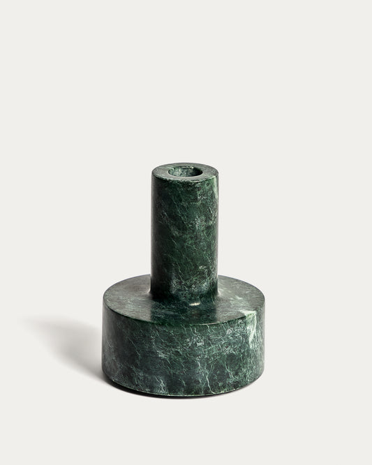 Zalvori green marble candle holder 13cm