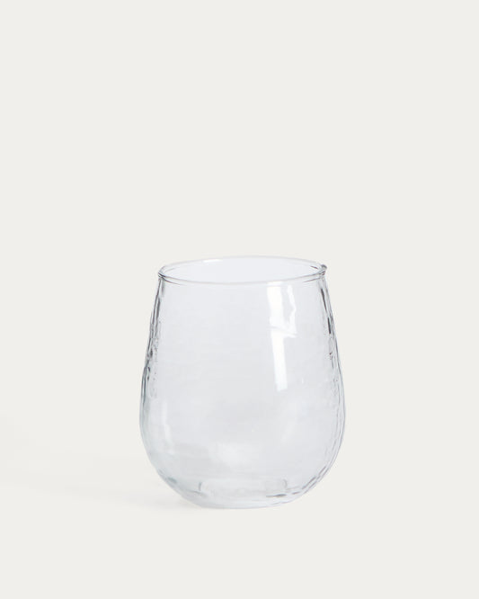 Sileia cup made of transparent recycled glass