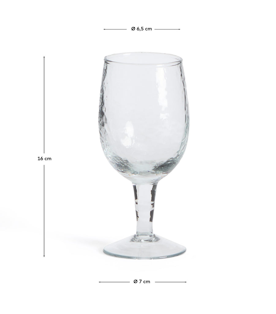 Sileia wine glass made of transparent recycled glass
