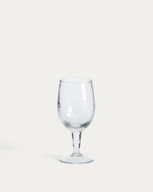 Sileia wine glass made of transparent recycled glass
