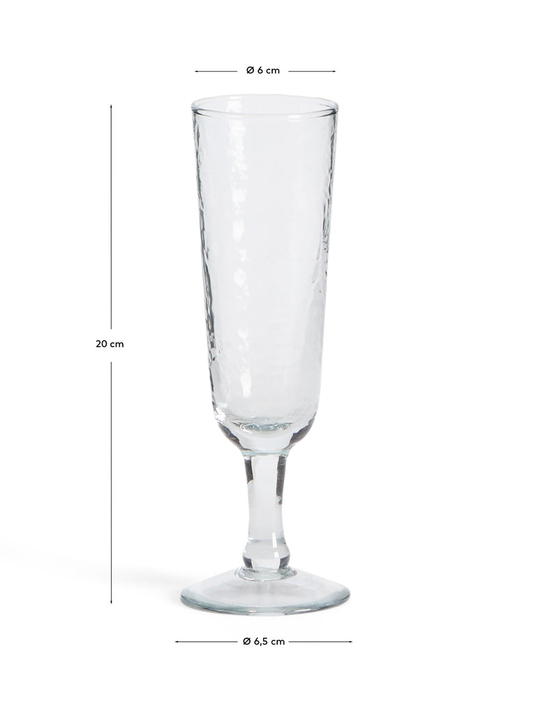 Sileia wine glass made of transparent recycled glass