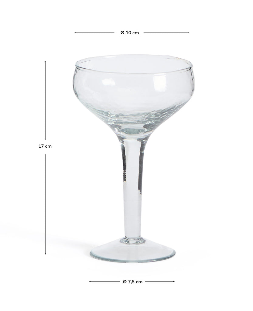 Sileia wine glass made of transparent recycled glass