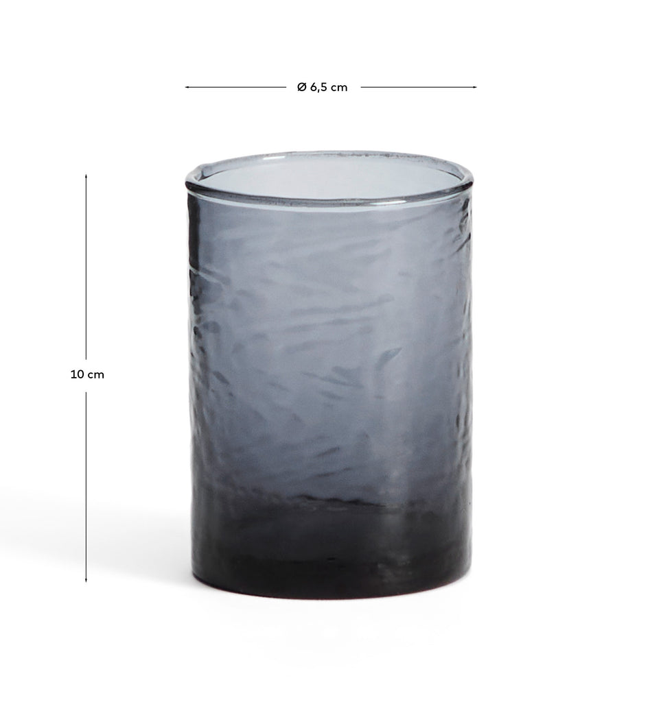 Obila cup made of blue recycled glass