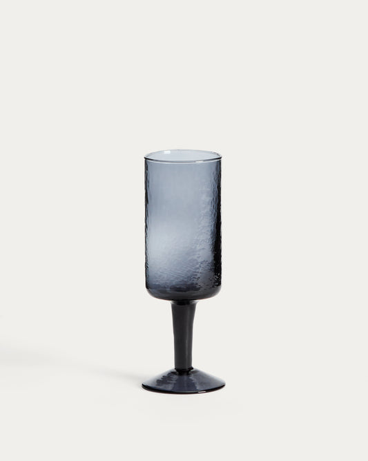 Obila wine glass made of blue recycled glass