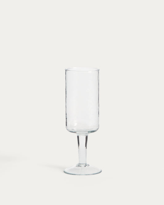 Obila wine glass made of transparent recycled glass