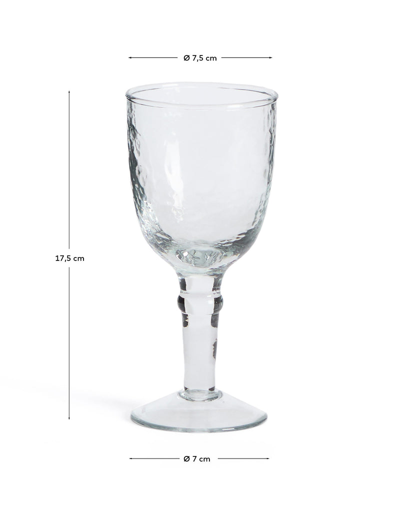 Vinea wine glass made of transparent recycled glass