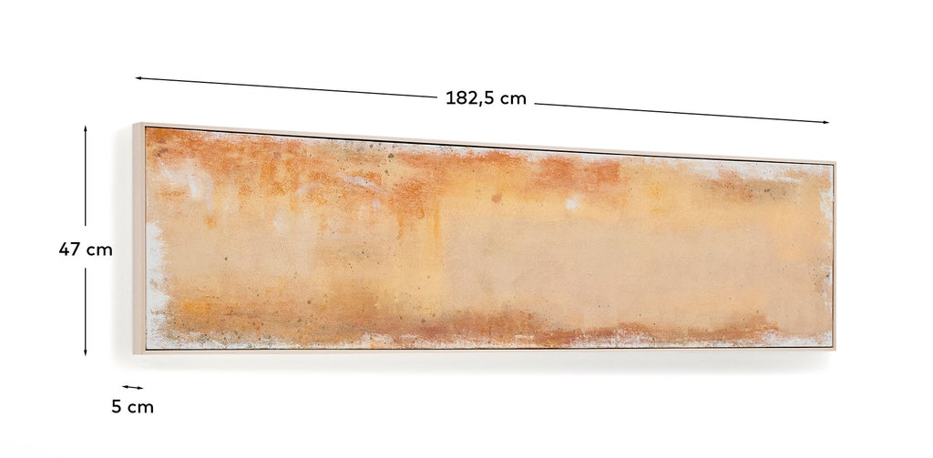 Selnar yellow abstract picture 182 x 47cm