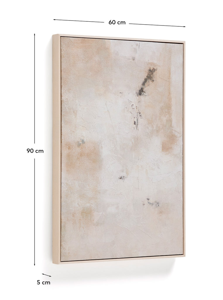 Silpa beige abstract picture 60 x 90cm