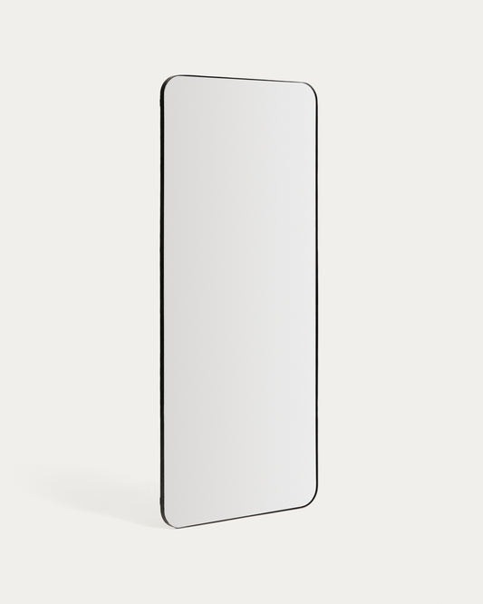 Marco black metal mirror 80 x 180cm