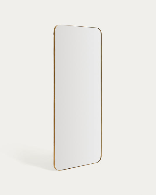 Marco gold metal mirror 80 x 180cm
