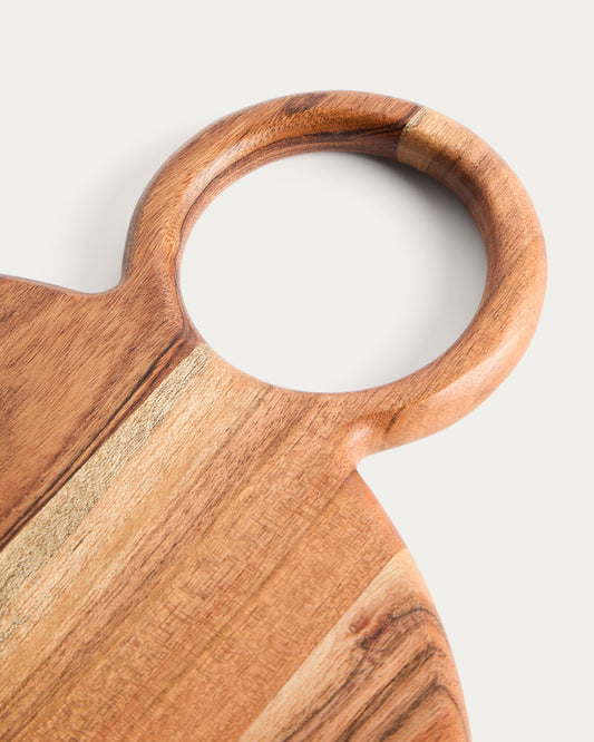 Dalme acacia wood serving board Ø26.5cm