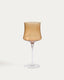 Auri embossed amber wine glass 46 cl