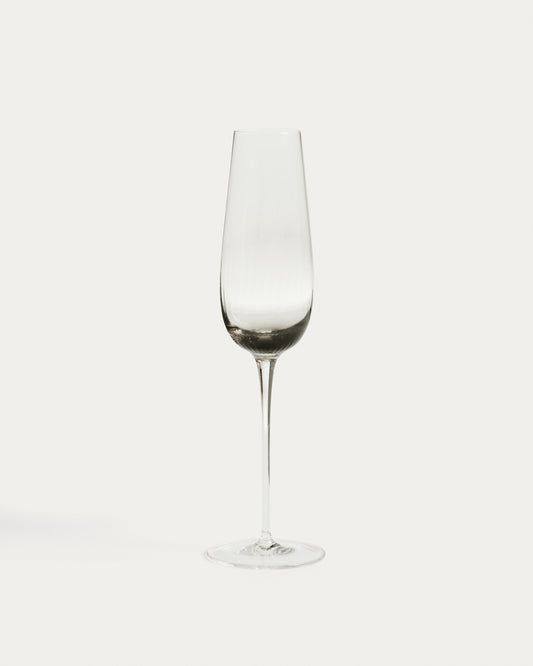Davel grey champagne glass 21.5 cl