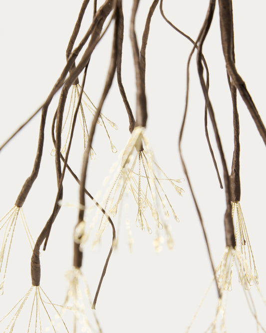Brown Java LED branch-shaped light-up garland 30 cm
