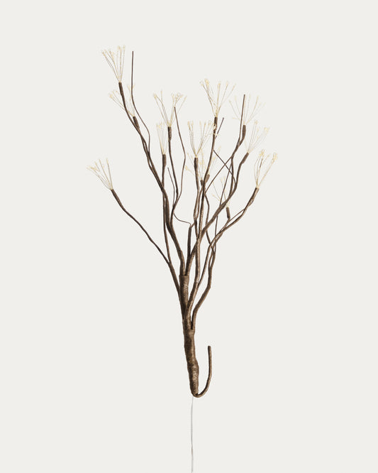 Brown Java LED branch-shaped light-up garland 30 cm