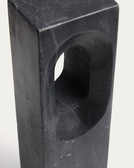 Tesh dark grey marble sculpture 36 cm